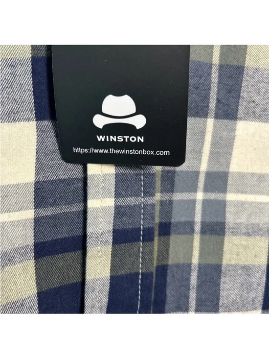 NWT Winston Mens Plaid Shirt Long Sleeve Button Down Size 2XL 100% Cotton NEW - Picture 11 of 12